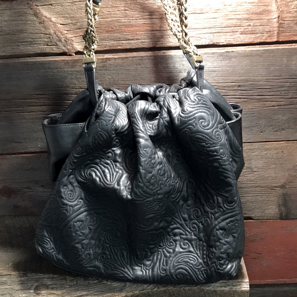 Authentic ETRO bag - black leather. Gorgeous!